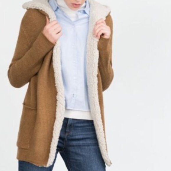 Zara Knit Hooded Cardigan - Picture 1 of 3
